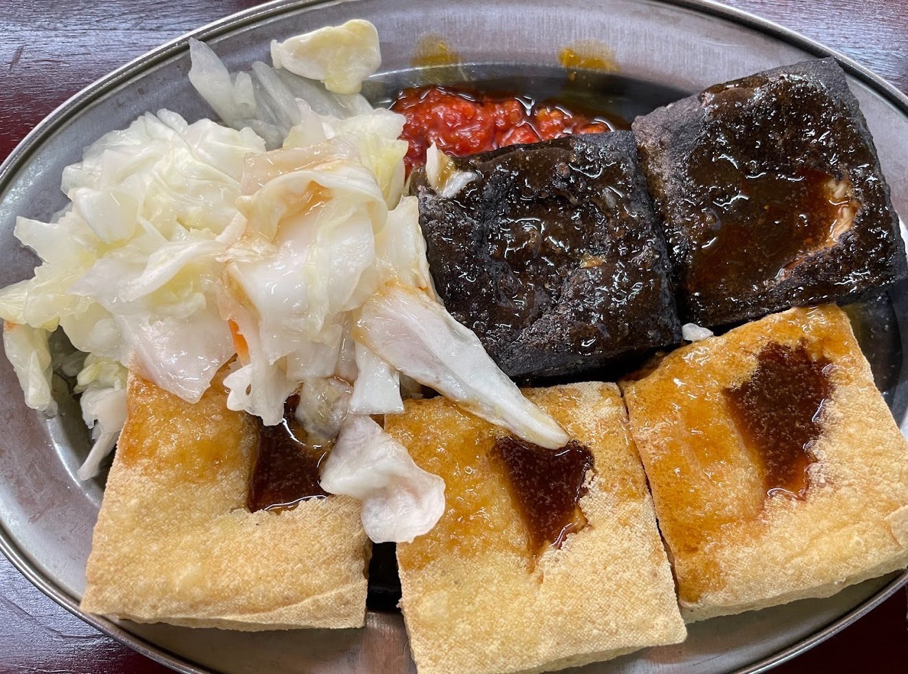黑皮臭豆腐-成品特寫